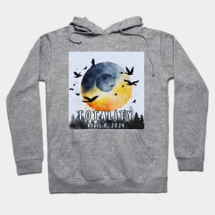 Totality April 8, 2024 Total Eclipse Bird Lover Hoodie